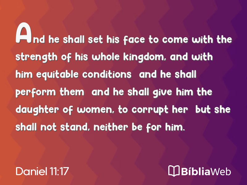 Daniel 11:17 em imagem para compartilhar