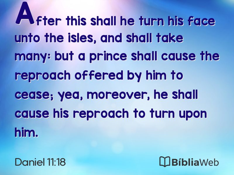 Daniel 11:18 em imagem para compartilhar