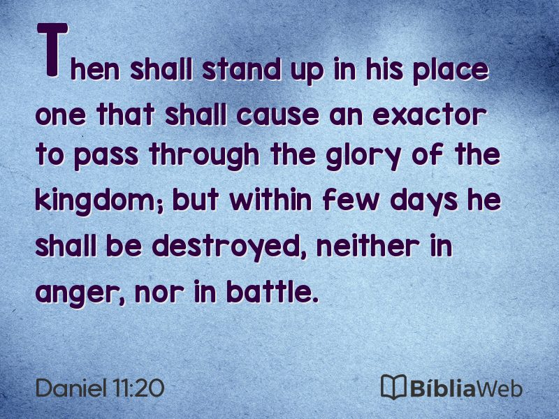 Daniel 11:20 em imagem para compartilhar