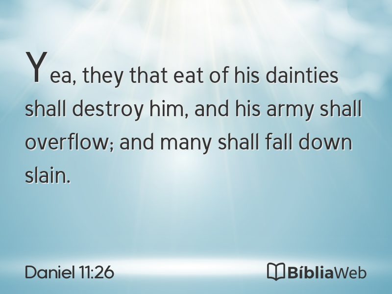 Daniel 11:26 em imagem para compartilhar