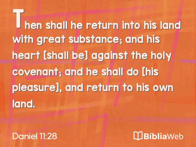 Daniel 11:28 em imagem para compartilhar