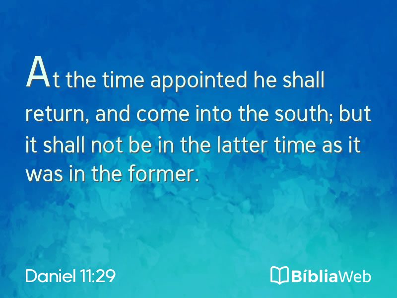 Daniel 11:29 em imagem para compartilhar