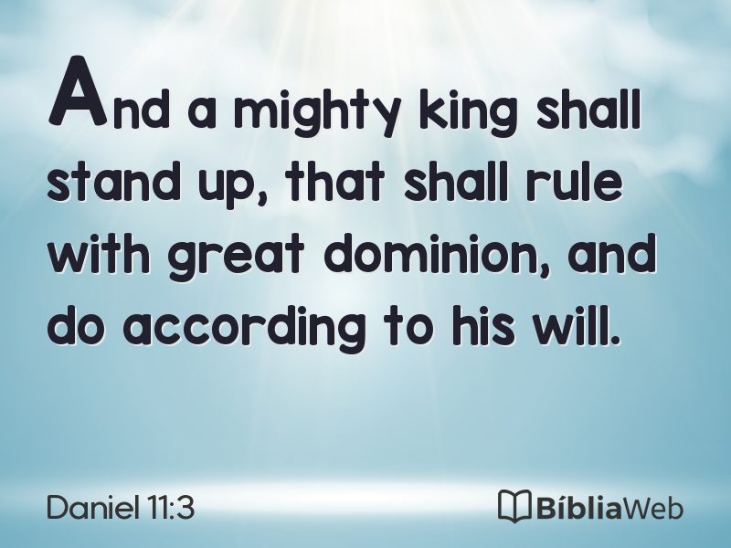 Daniel 11:3 em imagem para compartilhar