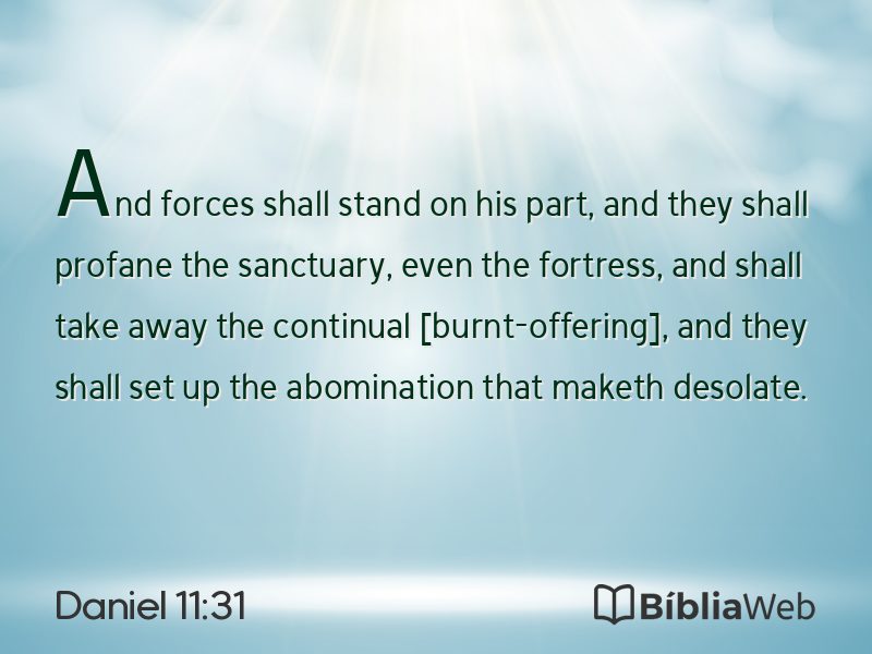 Daniel 11:31 em imagem para compartilhar