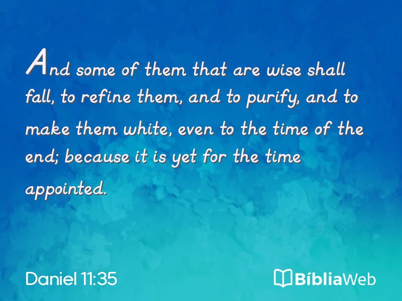 Daniel 11:35 em imagem para compartilhar