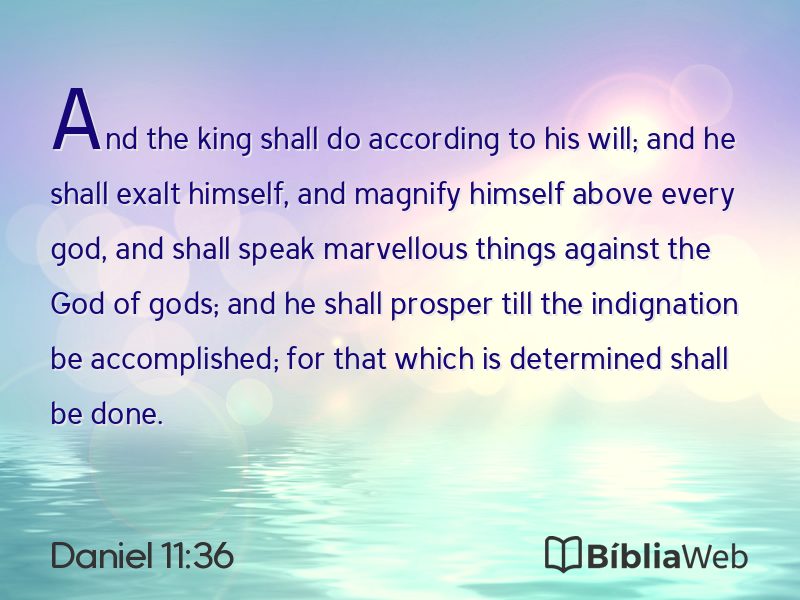 Daniel 11:36 em imagem para compartilhar