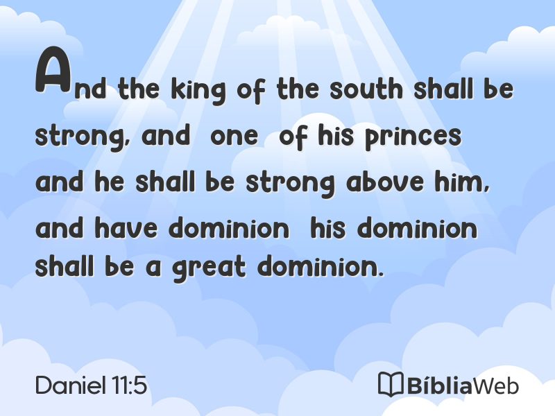 Daniel 11:5 em imagem para compartilhar