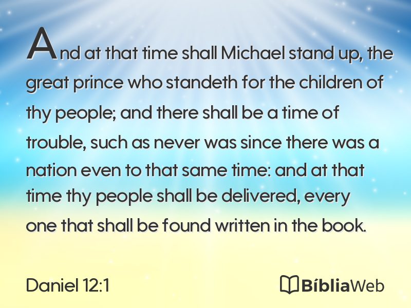 Daniel 12:1 em imagem para compartilhar