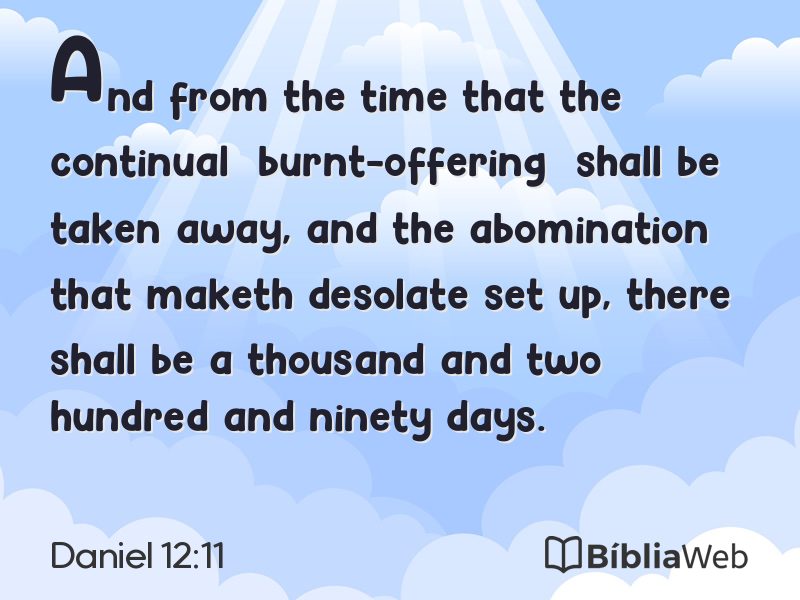 Daniel 12:11 em imagem para compartilhar
