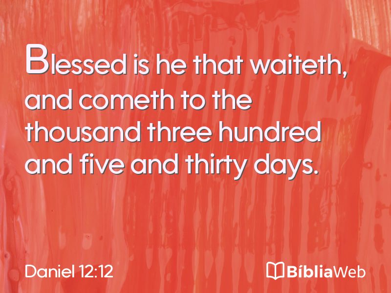 Daniel 12:12 em imagem para compartilhar