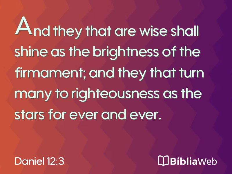 Daniel 12:3 em imagem para compartilhar