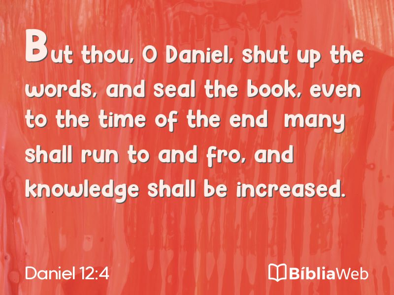 Daniel 12:4 em imagem para compartilhar