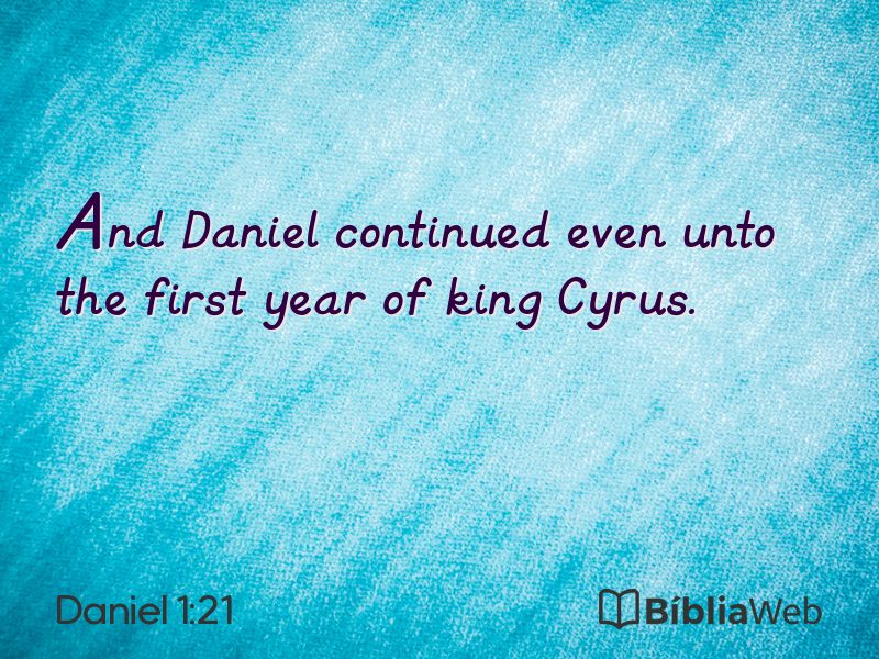 Daniel 1:21 em imagem para compartilhar