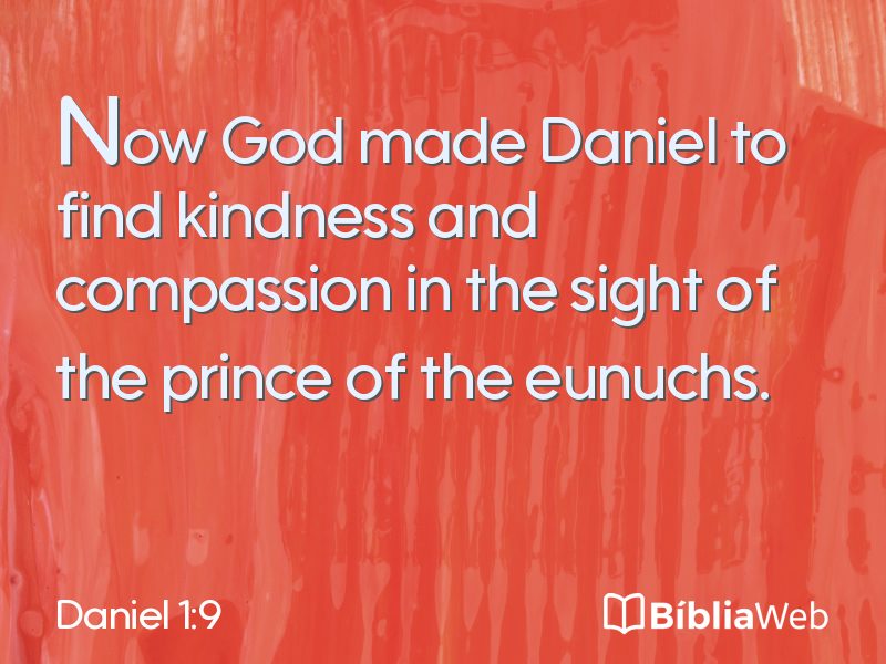 Daniel 1:9 em imagem para compartilhar
