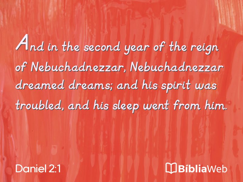 Daniel 2:1 em imagem para compartilhar