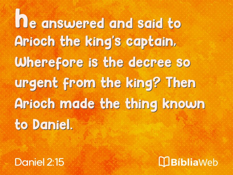 Daniel 2:15 em imagem para compartilhar