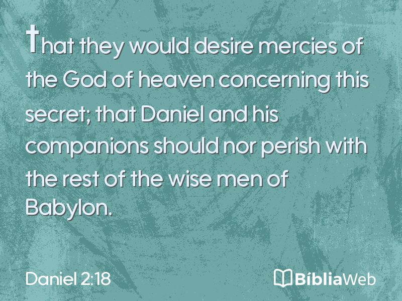 Daniel 2:18 em imagem para compartilhar