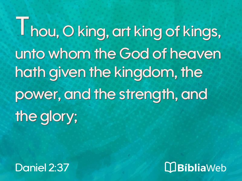 Daniel 2:37 em imagem para compartilhar