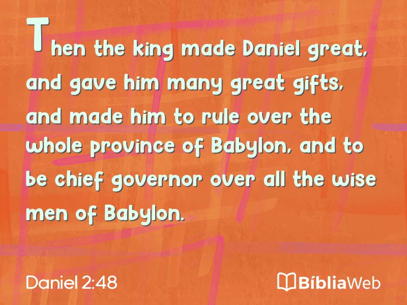 Daniel 2:48 em imagem para compartilhar