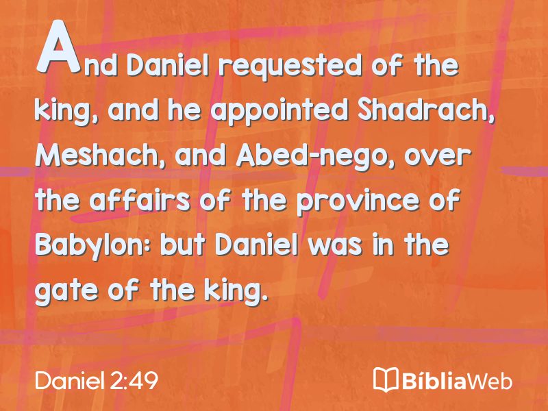Daniel 2:49 em imagem para compartilhar