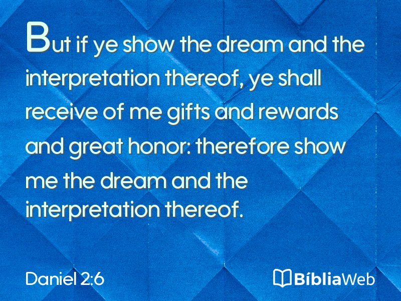 Daniel 2:6 em imagem para compartilhar