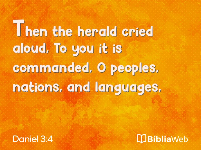 Daniel 3:4 em imagem para compartilhar