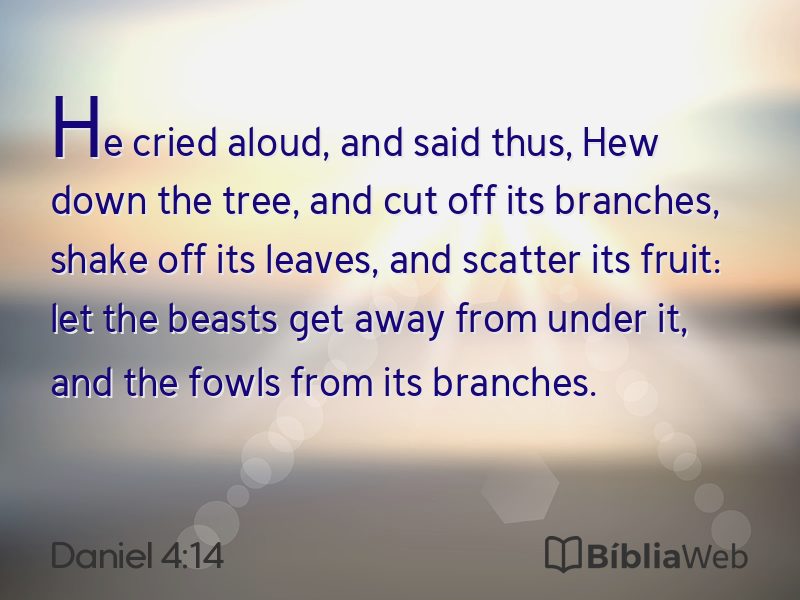 Daniel 4:14 em imagem para compartilhar