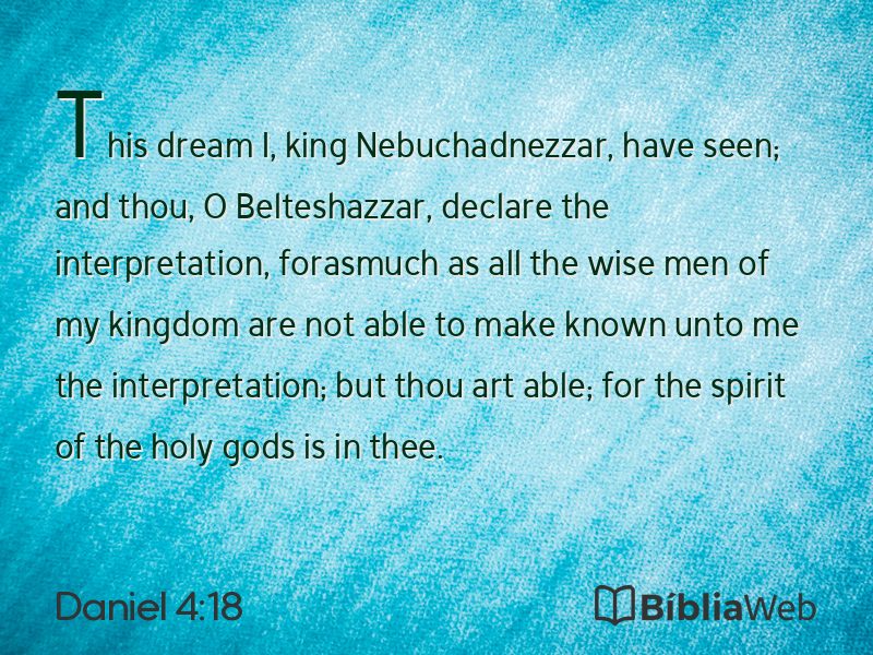 Daniel 4:18 em imagem para compartilhar