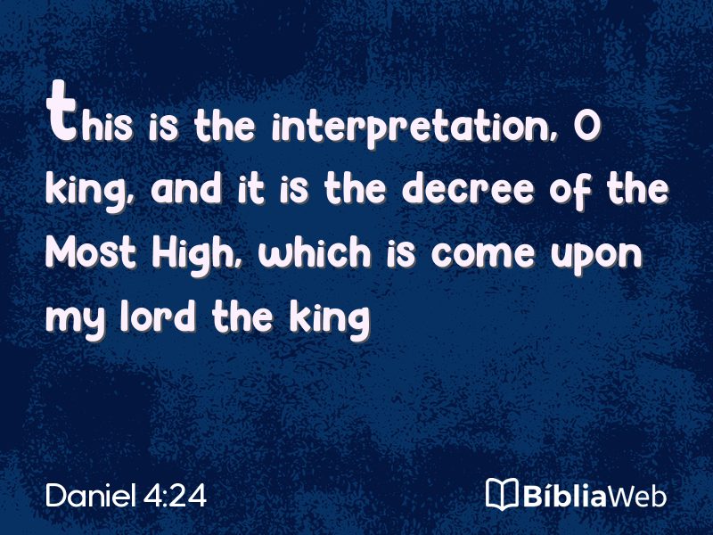 Daniel 4:24 em imagem para compartilhar
