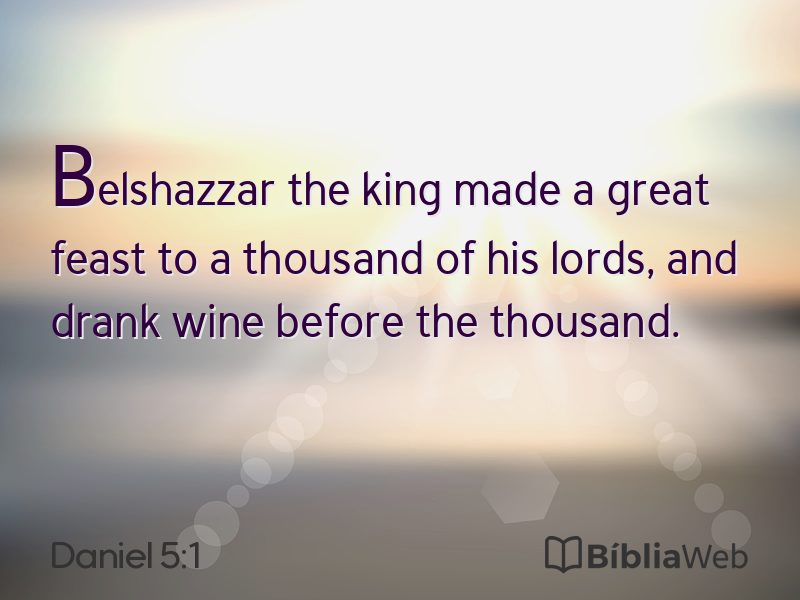 Daniel 5:1 em imagem para compartilhar