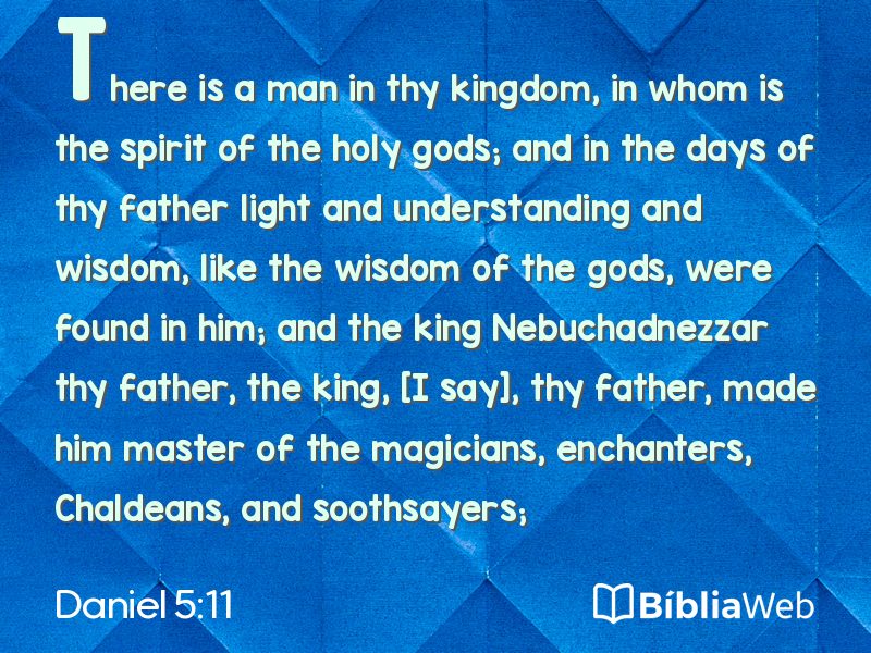 Daniel 5:11 em imagem para compartilhar