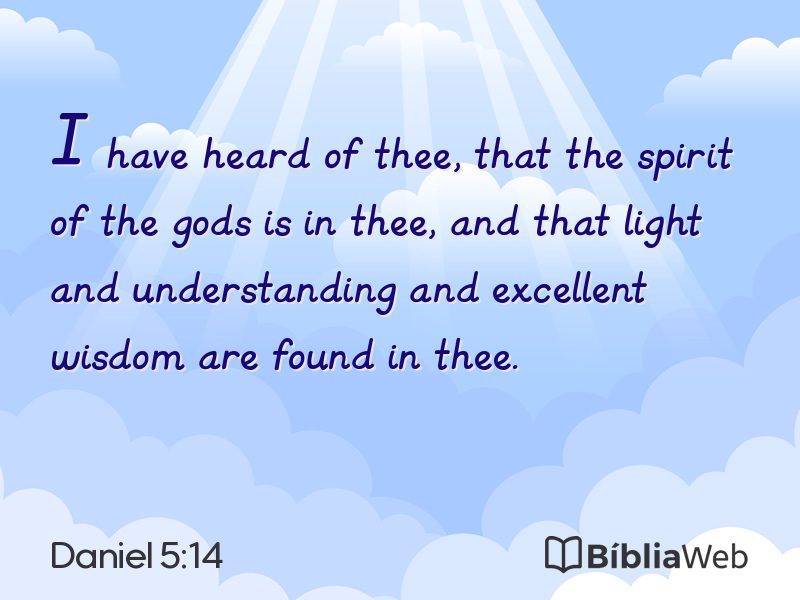Daniel 5:14 em imagem para compartilhar