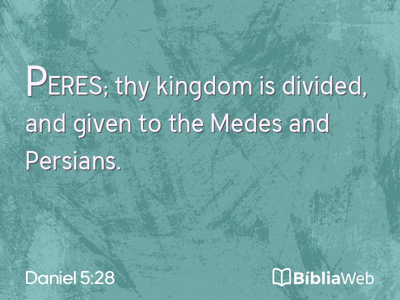 Daniel 5:28 em imagem para compartilhar