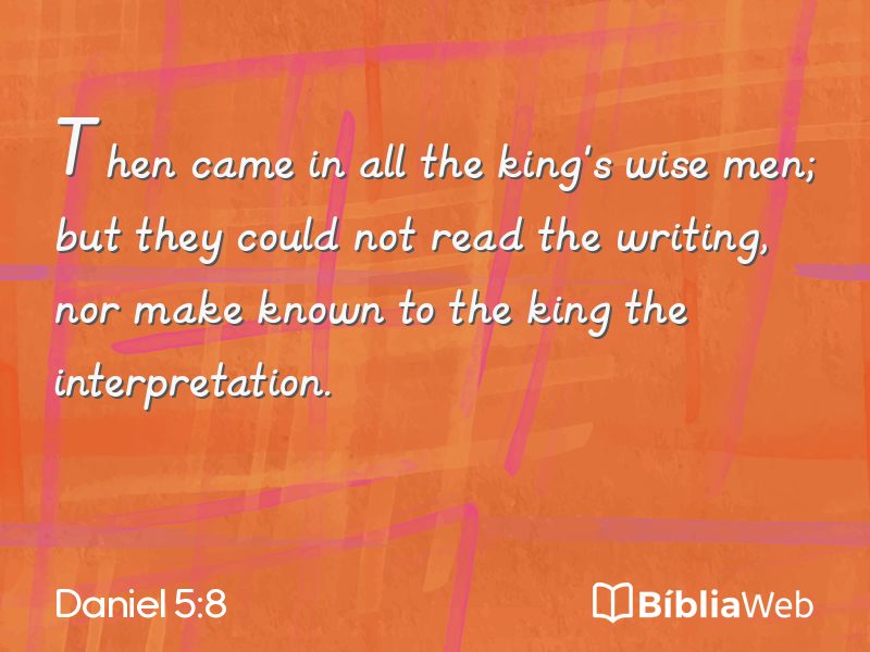 Daniel 5:8 em imagem para compartilhar
