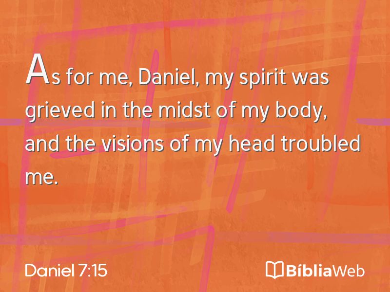 Daniel 7:15 em imagem para compartilhar
