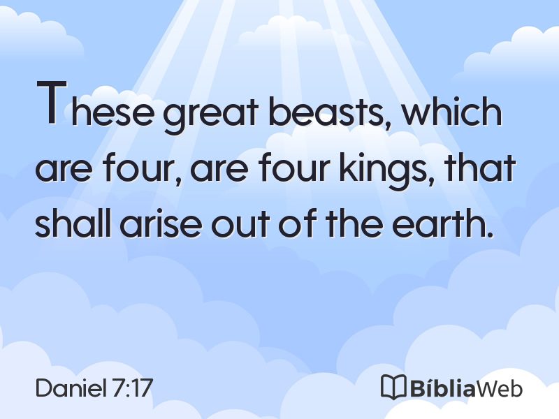 Daniel 7:17 em imagem para compartilhar