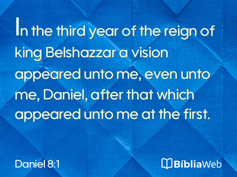 Daniel 8:1 em imagem para compartilhar