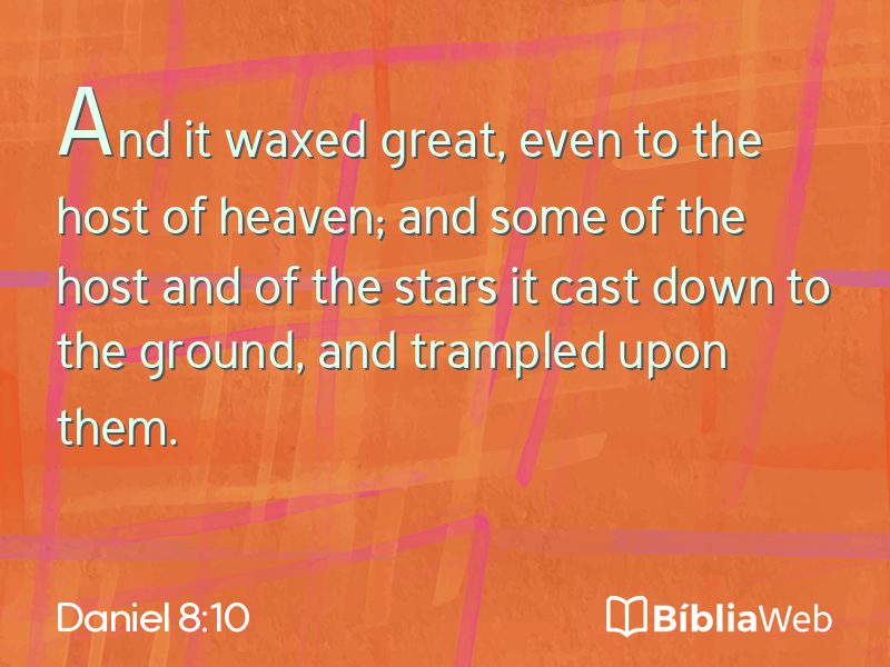 Daniel 8:10 em imagem para compartilhar