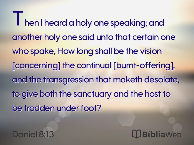 Daniel 8:13 em imagem para compartilhar