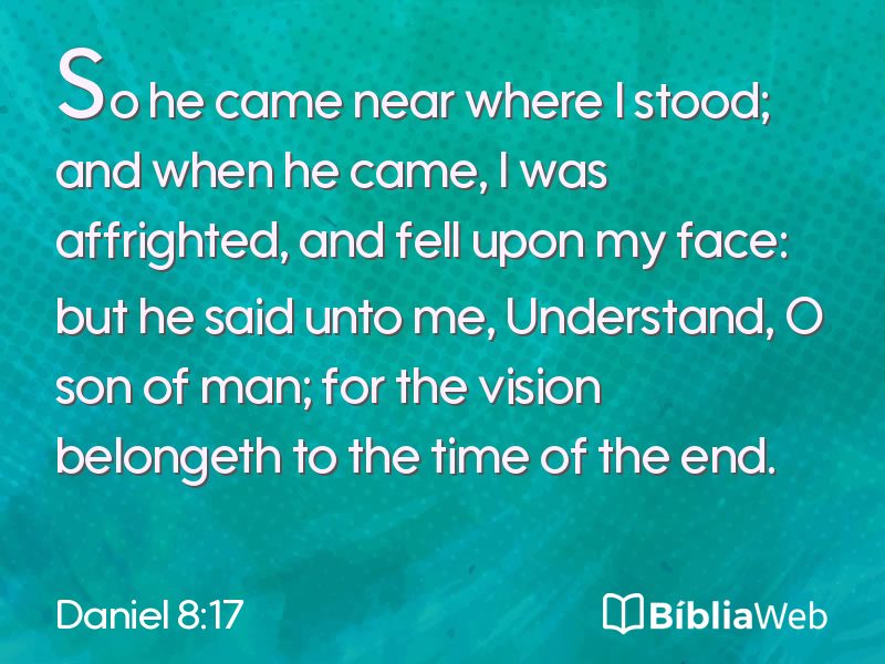 Daniel 8:17 em imagem para compartilhar