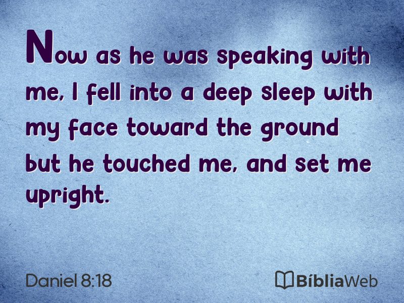 Daniel 8:18 em imagem para compartilhar