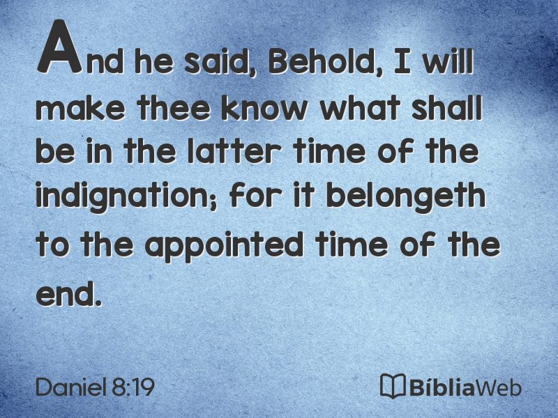 Daniel 8:19 em imagem para compartilhar