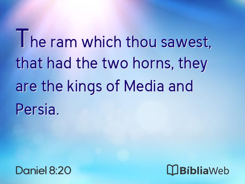 Daniel 8:20 em imagem para compartilhar