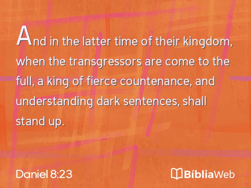 Daniel 8:23 em imagem para compartilhar
