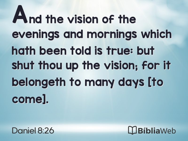 Daniel 8:26 em imagem para compartilhar