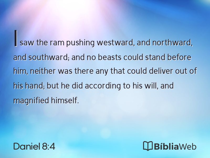Daniel 8:4 em imagem para compartilhar