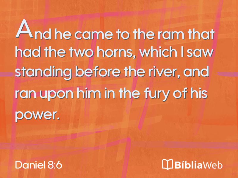 Daniel 8:6 em imagem para compartilhar