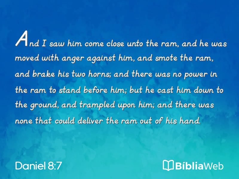Daniel 8:7 em imagem para compartilhar