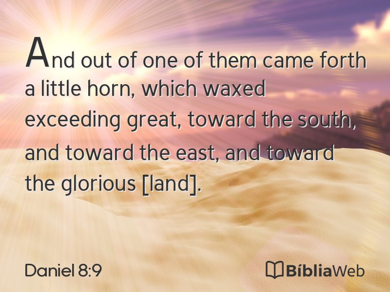 Daniel 8:9 em imagem para compartilhar