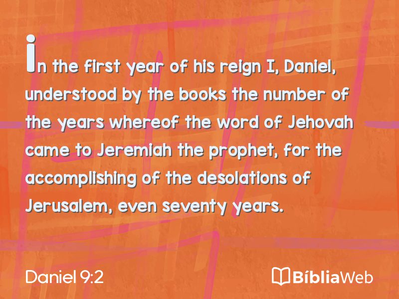 Daniel 9:2 em imagem para compartilhar